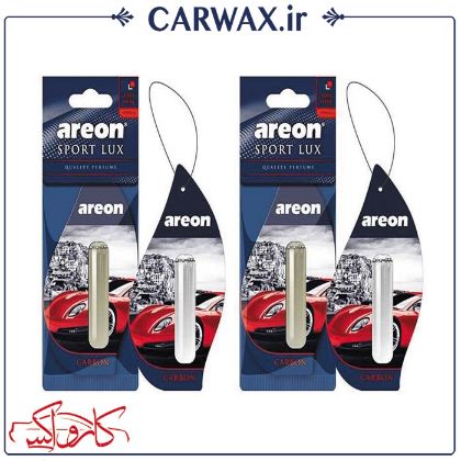 تصویر  خوشبو کننده خودرو قطره ای (مایع) کربن آرئون لیکوید لوکس بسته 2 عددی Areon Lux Liquid Carbon
