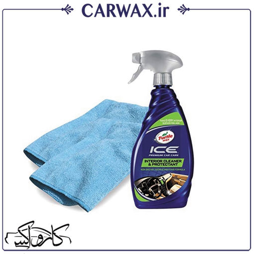 اسپری تمیز کننده و محافظ داخل خودرو ترتل واکس Turtle Wax ICE Premium Interior Cleaner & Protectant with 2 Microfiber Towels