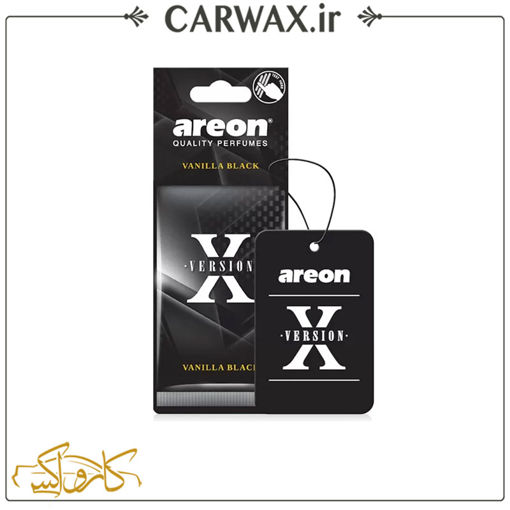خوشبو کننده خودرو کارتی وانیلا بلک آرئون Areon X version Vanilla black