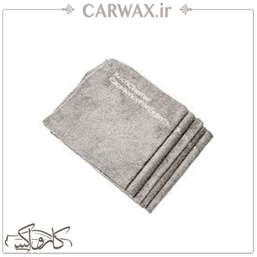 پک 5 عددی دستمال میکروفایبر 40*40 کوکمی مخصوص اجرای واکس و سرامیک خودرو Koch Chemie Coating Towel