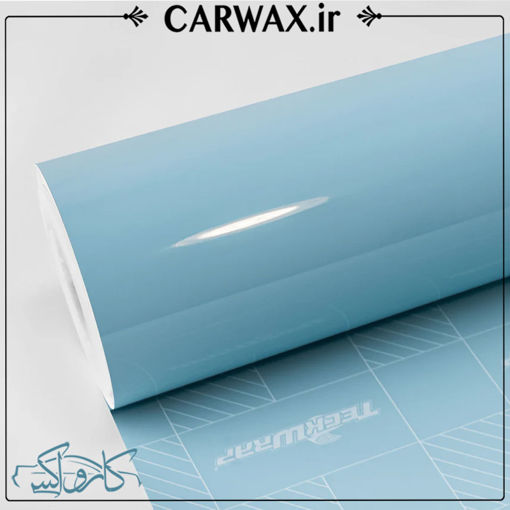 کاور رنگ بدنه خودرو آبی خنک براق تکرپ Teckwrap Cool Blue