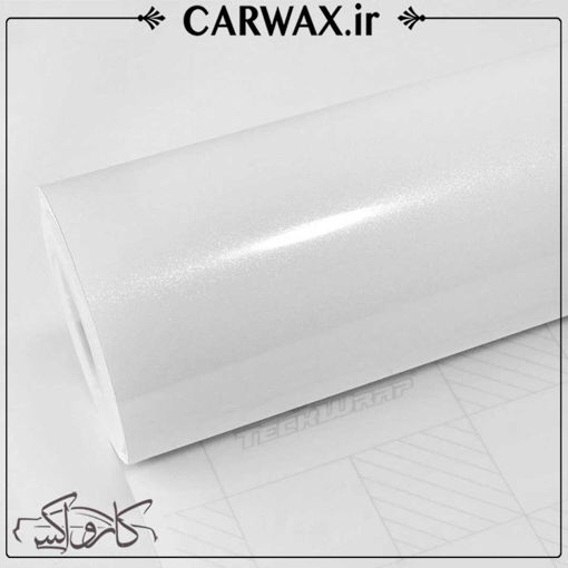 کاور رنگ بدنه خودرو سفید الماسی تکرپ Teckwrap Diamond White