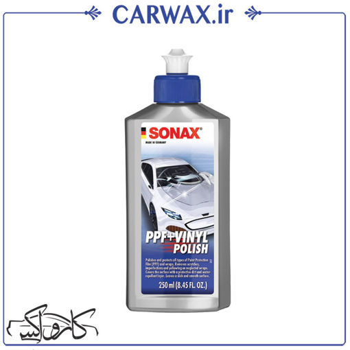 پولیش و محافظ مخصوص کاور رنگی و کاور شفاف خودرو 250 میل سوناکس Sonax PPF+Vinyl Polish 250 ml