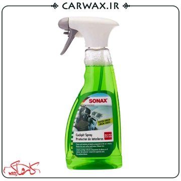 اسپری واکس محافظ داشبورد کاکپیت سوناکس رایحه لیمو Sonax Cockpit Spray Protector Interiores