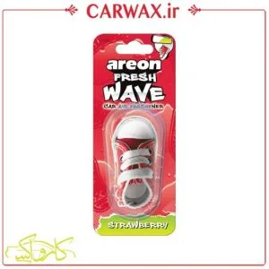 خوشبو کننده خودرو کفشی توت فرنگی آرئون مدل فرش ویو Areon Fresh Wave Strawberry