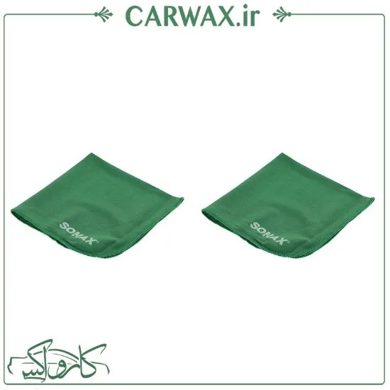 دستمال میکروفایبر 40*40 دیتیلینگ خودرو سوناکس Sonax Microfiber Cloths Pkg/2 - Image 2
