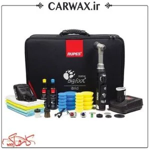 پک کامل دستگاه پولیش دسته بلند آیبرید (شارژی) روپس Rupes HR81ML-DLX Dual Action Ibrid Polisher