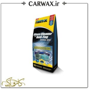 پک ده عددی دستمال میکروفایبر 17*25 دیتیلینگ خودرو رین ایکس  RainX Interior Glass Anti Fog
