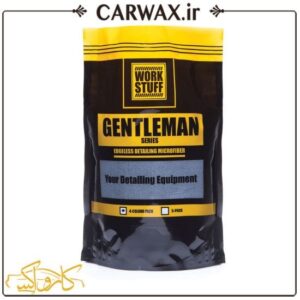 پک چهار عددی دستمال میکروفایبر 40*40 دیتیلینگ خودرو ورک استاف Work Stuff Gentleman Mix Basic 4Pack