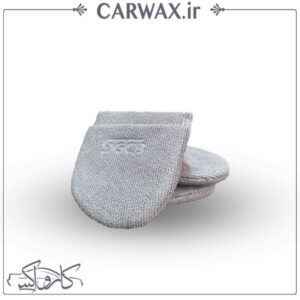 دستکش میکروفایبر سر انگشتی خودرو اس جی سی بی SGCB Microfiber Wax Foam Applicator Pad With Finger Pocket