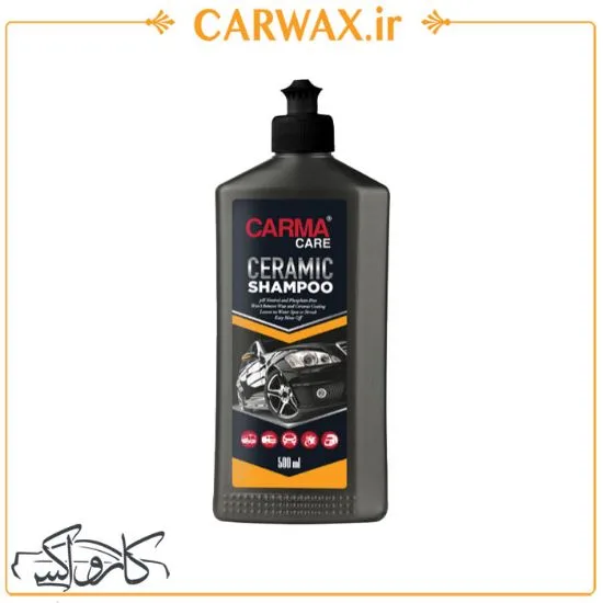 شامپو سرامیک خنثی و فوم بدنه خودرو نیم لیتری کارماکر  Carma Care Ceramic Shampoo 500ml - Image 1