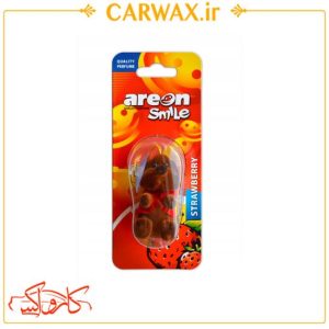 خوشبو کننده خودرو عروسکی توت فرنگی آرئون اسمایل Areon Smile strawberry