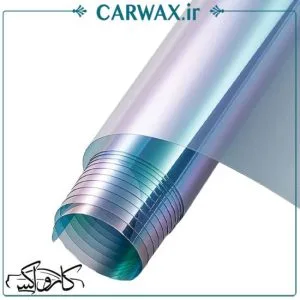 شیشه دودی خودرو تک لایه تم آبی 30 متری سولار فیلم