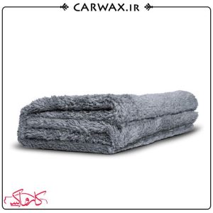 دستمال میکروفایبر خاکستری 40*40 آدامز Adams Borderless Gray Lite Plush Towel