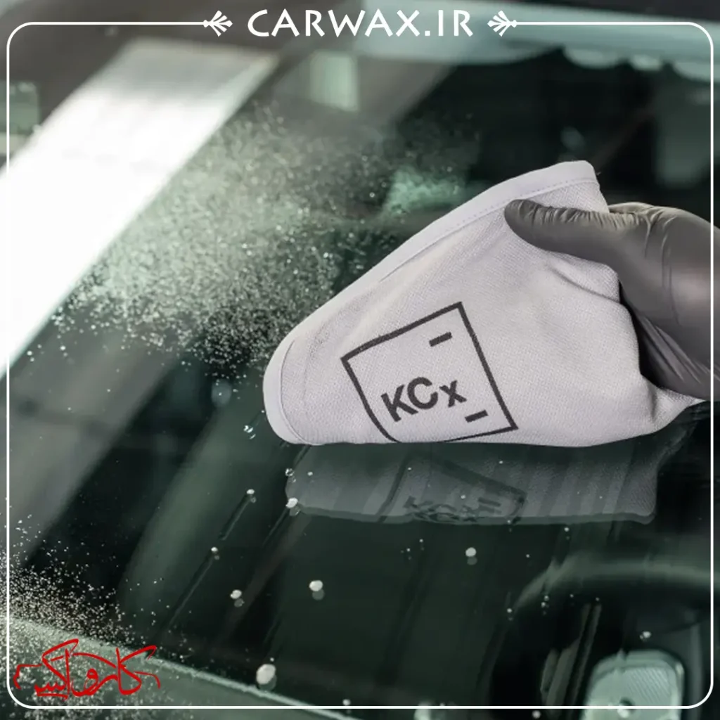 دستمال مایکروفایبر 40*40 شیشه و دیتیلینگ خودرو کوکمی Koch Chemie Pro Glass Towel
