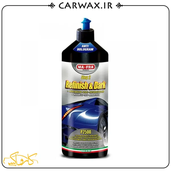 پولیش مرحله 2 رنگ تیره مفرا یک لیتر مفرا Mafra Polish step 2 Refinish & Dark - Image 1