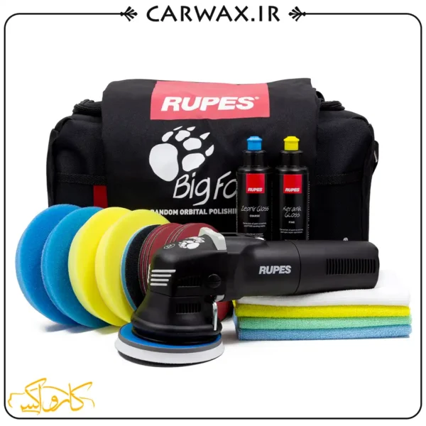 پک کامل دستگاه پولیش اوربیتال  سایز 12 روپس Rupes LHR12E/DLX Polisher - Image 2