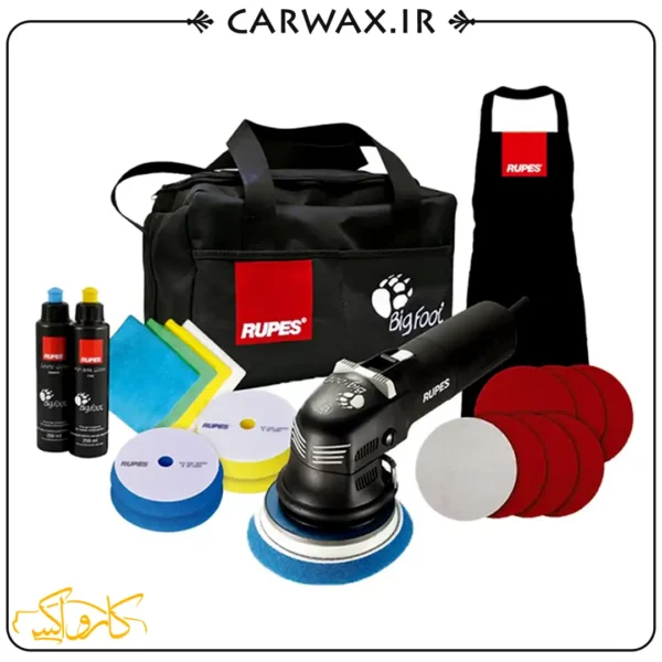 پک کامل دستگاه پولیش اوربیتال  سایز 12 روپس Rupes LHR12E/DLX Polisher - Image 1