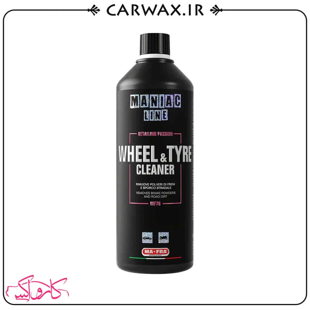 اسپری رینگ و لاستیک شوی خودرو مانیاک مفرا Maniac Line Wheel & Tire Cleaner 1L