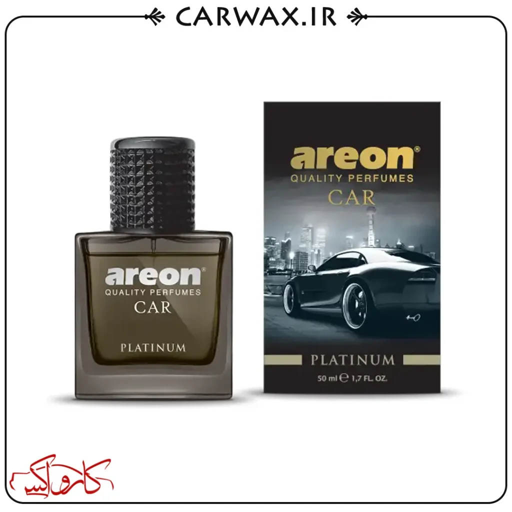 خوشبو کننده خودرو ادکلنی پرفیوم پلاتینیوم 50 میلی لیتر آرئون Areon Car Perfumes Platinum 50ml