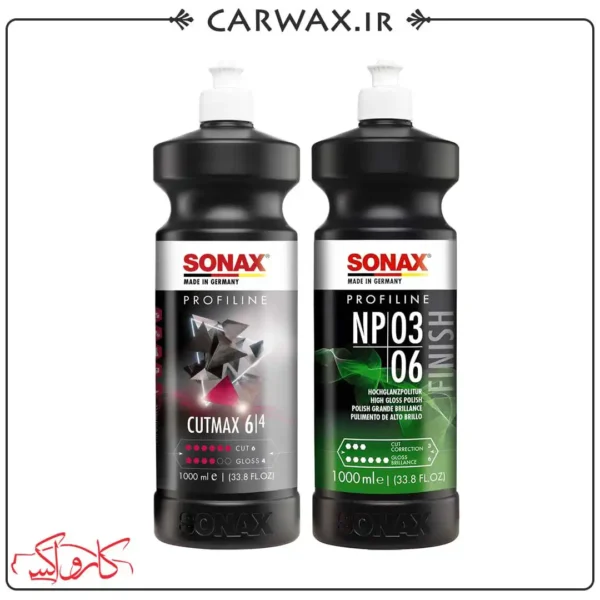 پکیج پولیش دو مرحله ای سوناکس Sonax Cutmax and NP03-06 - Image 1