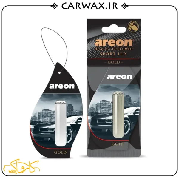 خوشبو کننده خودرو قطره ای (مایع) گلد آرئون لیکوید اسپرت لوکس Areon Sport Lux Liquid Gold - Image 1