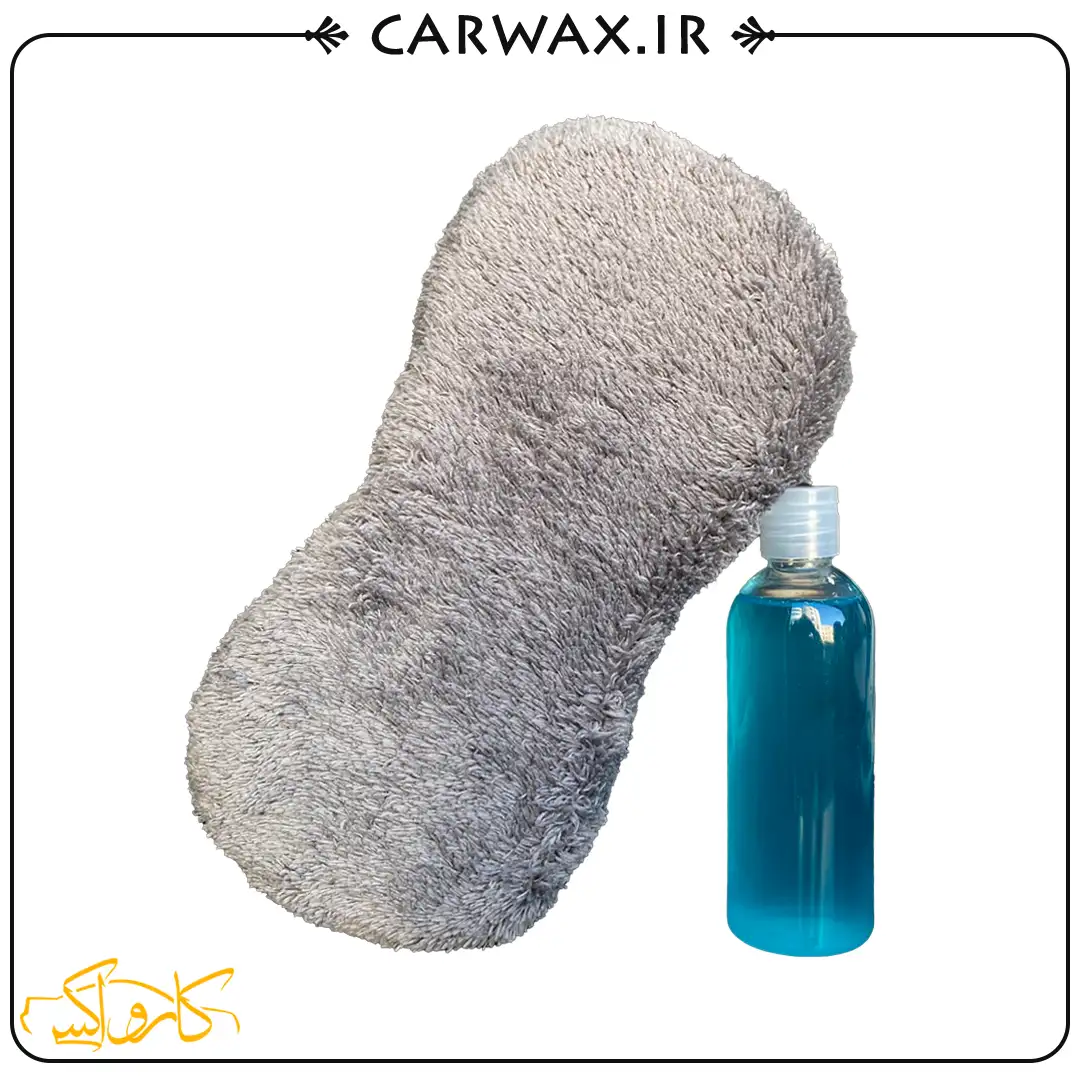اسفنج شامپو01 اسفنج شست و شوی میکروفایبر بدنه خودرو کوئیک کلین Quick Clean Car wash Sponge - Image 5