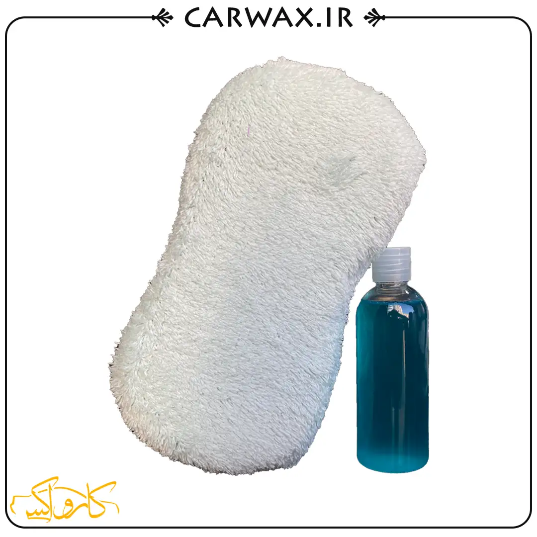 اسفنج شامپو04 اسفنج شست و شوی میکروفایبر بدنه خودرو کوئیک کلین Quick Clean Car wash Sponge - Image 1