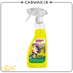 اسپری واکس و محافظ داشبورد نیم لیتری کاکپیت لیمو مات سوناکس Sonax Cockpit Lemon Rocks 500ml