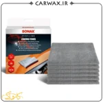 پک شش عددی دستمال میکروفایبر 40*40 دیتیلینگ خودرو سوناکس Sonax Profiline Coating Towel