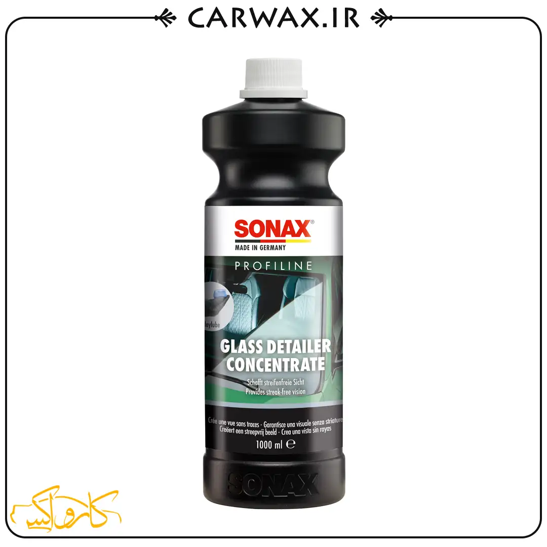 شیشه شوی سوناکس 01 شیشه شوی و براق کننده غلیظ یک لیتری سوناکس Sonax Profiline Glass Detailer Concentrate - Image 1
