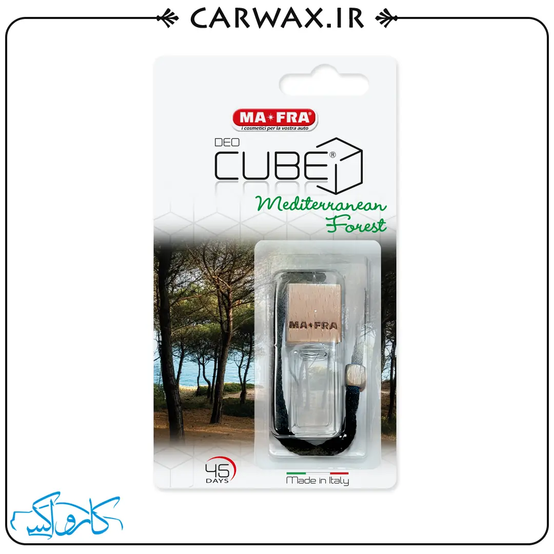Deo_Cube_6 خوشبو کننده آویز خودرو جنگل مدیترانهای مفرا