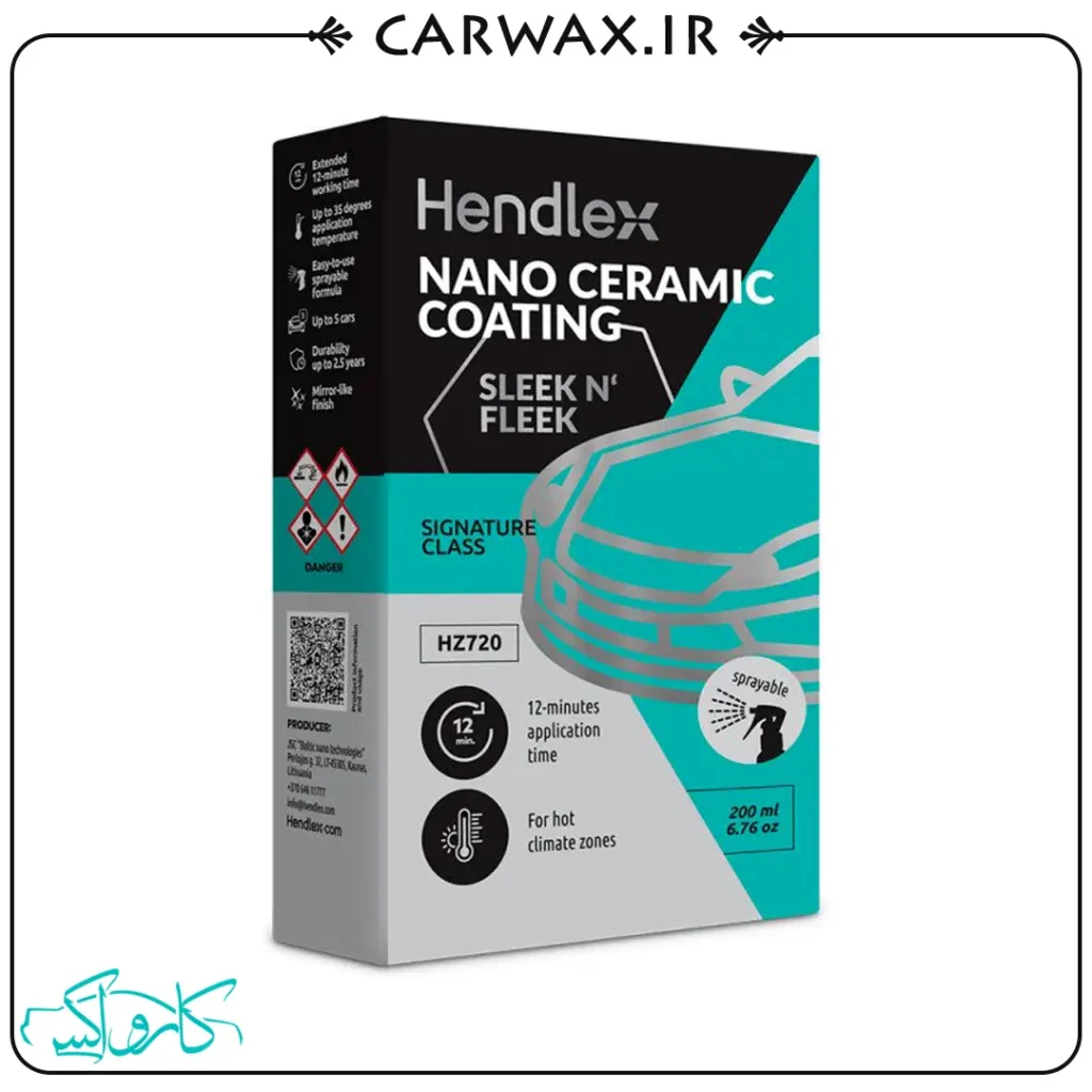 Hendlex SLEEK N FLEEK Nano Ceramic Coating نانو سرامیک بدنه خودرو براق هندلکس