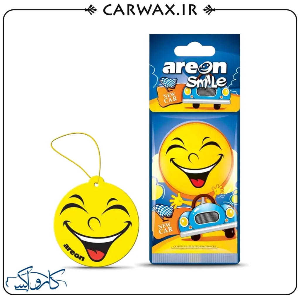 خوشبو کننده خودرو کارتی اسمایل نیوکار آرئون Areon New Car Smile